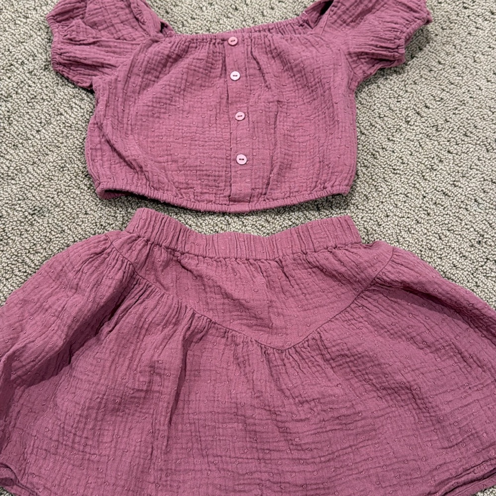 Rylee + Cru Kids Matching Set in Mauve